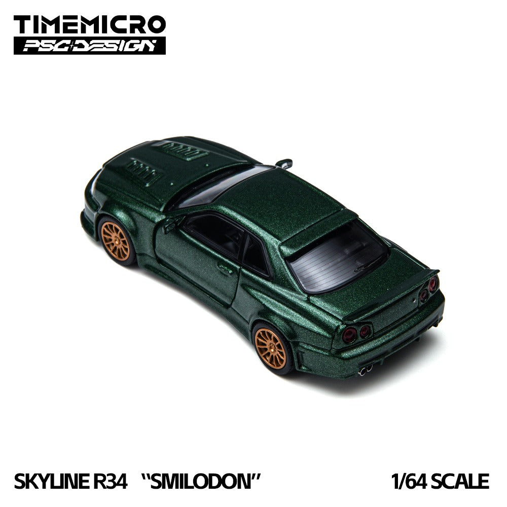 TimeMicro × PSC DESIGN 1:64 R34 "Smilodon" Millennium Jade & Dark Green