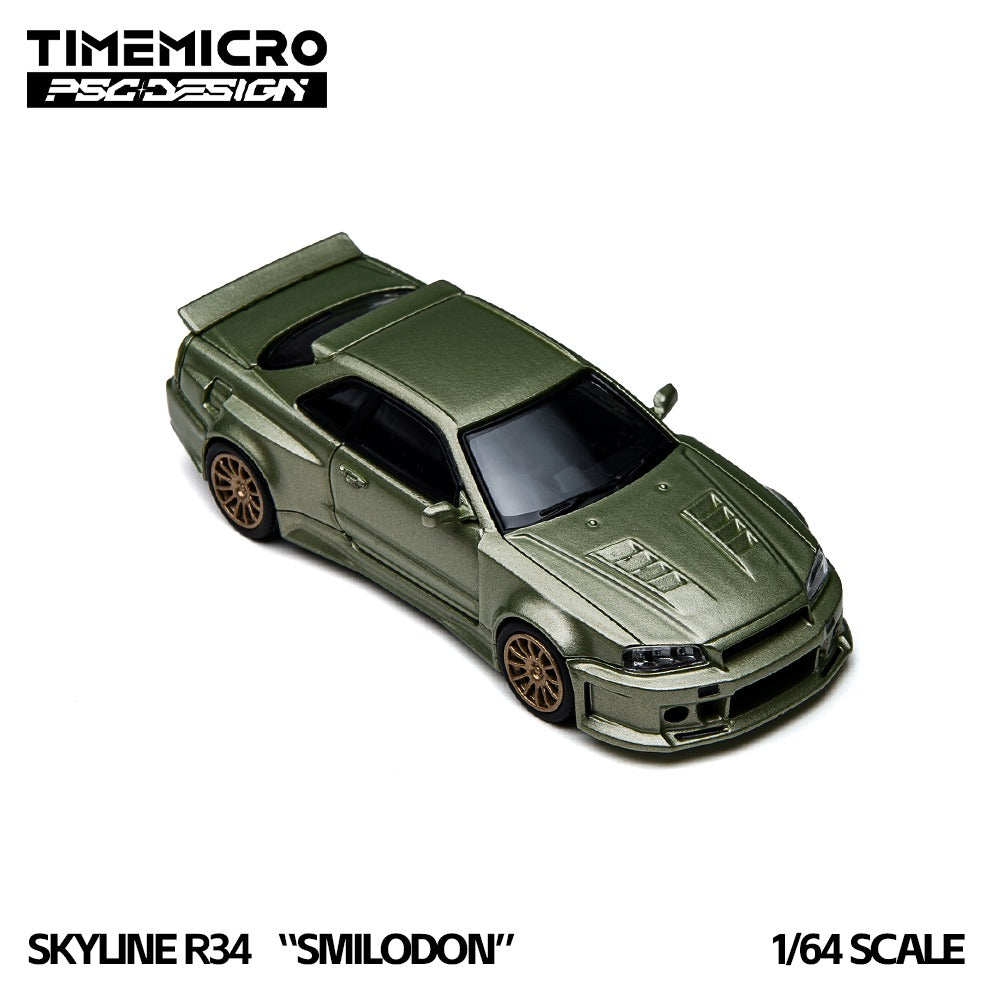 TimeMicro × PSC DESIGN 1:64 R34 "Smilodon" Millennium Jade & Dark Green