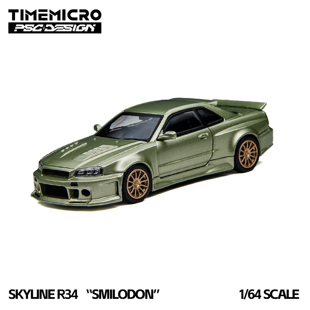 TimeMicro × PSC DESIGN 1:64 R34 "Smilodon" Millennium Jade & Dark Green