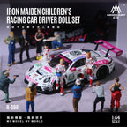 MoreArt 1:64 Iron Maiden Racing Driver Doll Set - Realistic Resin Model