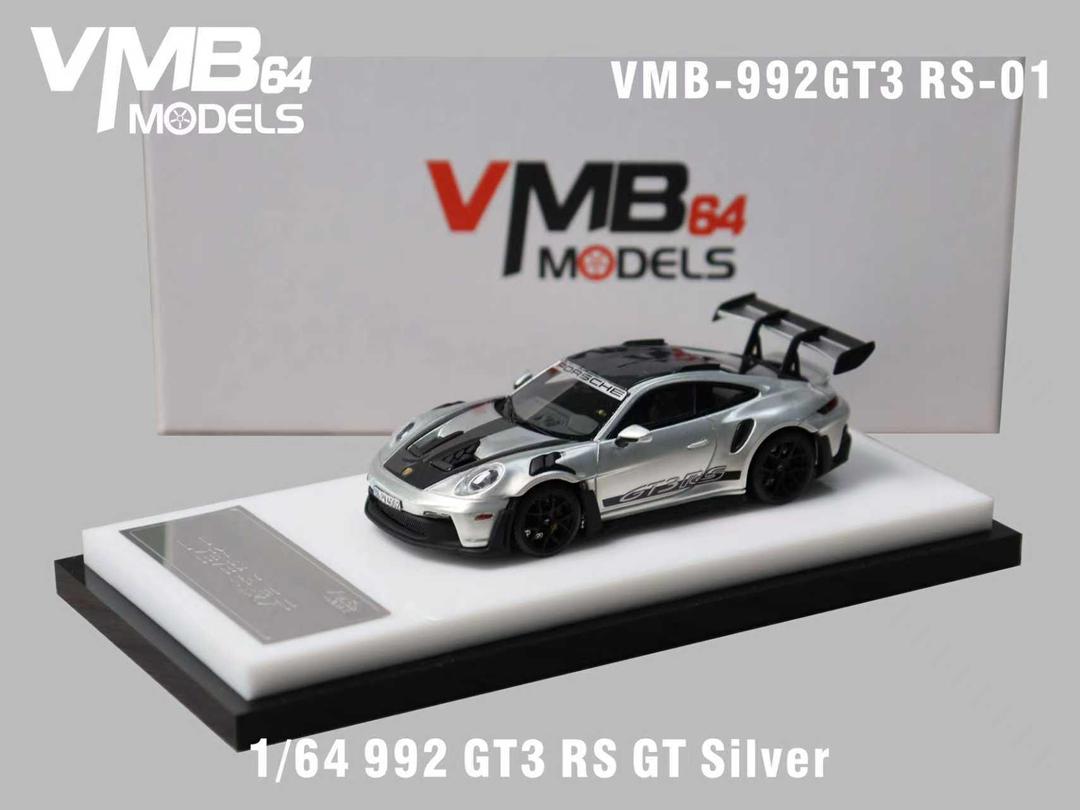 VMB 1/64 Porsche 992 GT3 RS GT Silver