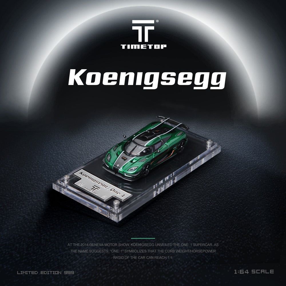 TIME TOP 1: 64 KONISEGONE1 Simulation Alloy Car Model