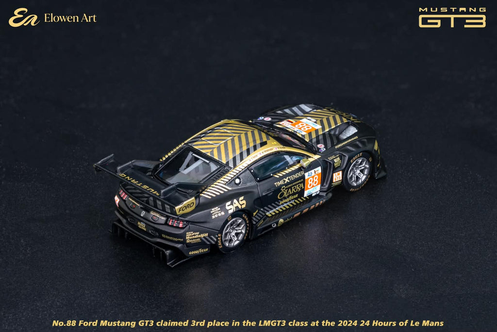 EA Elowen Art 1/64 Ford Mustang GT3 24 Hours of Le Mans  Black Gold NO.88