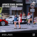 MoreArt 1:64 Japanese-style school uniform best friend double doll set