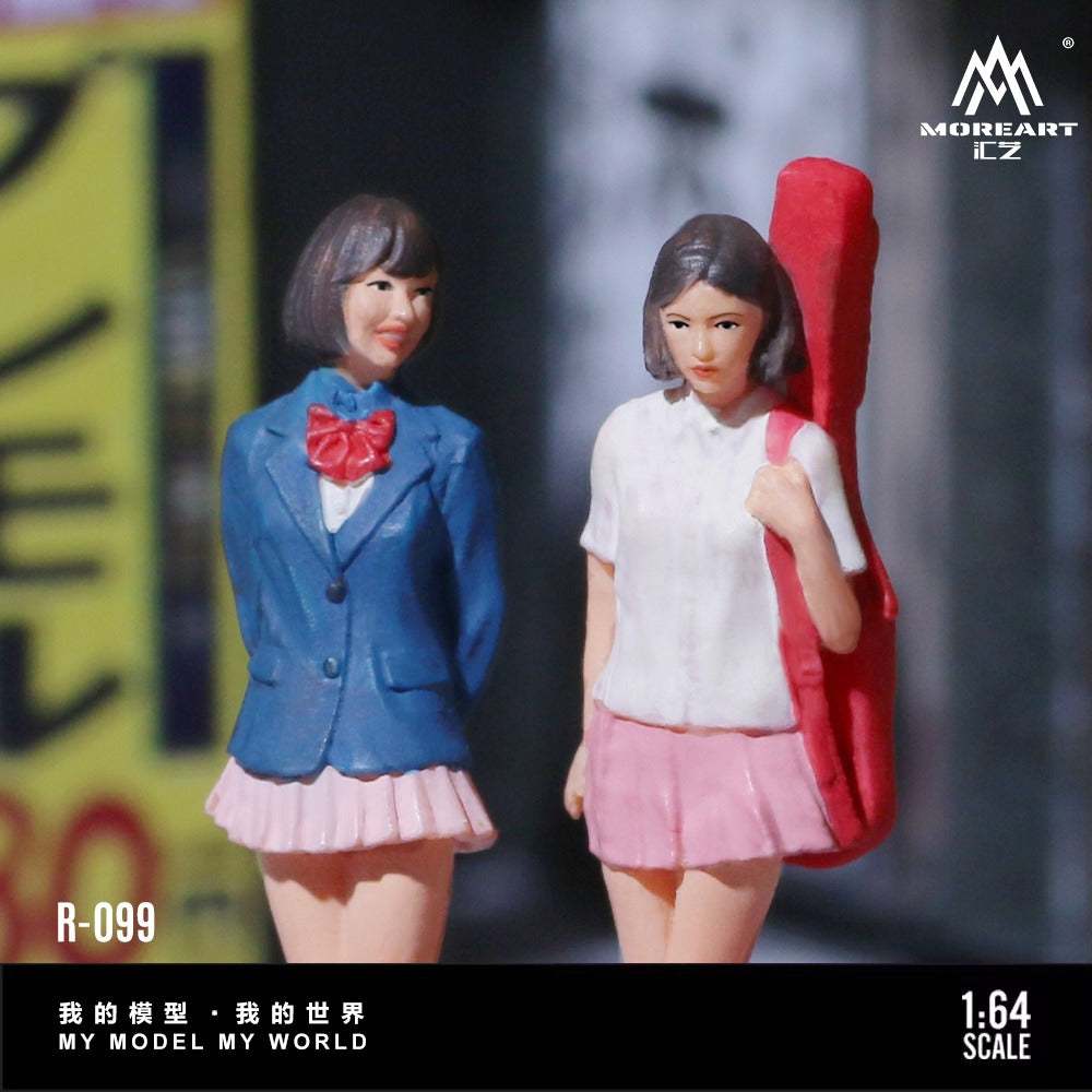 MoreArt 1:64 Japanese-style school uniform best friend double doll set