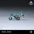 MoreArt 1:64 Vocaloid Racing Motorcycle Figure Set Resin Model