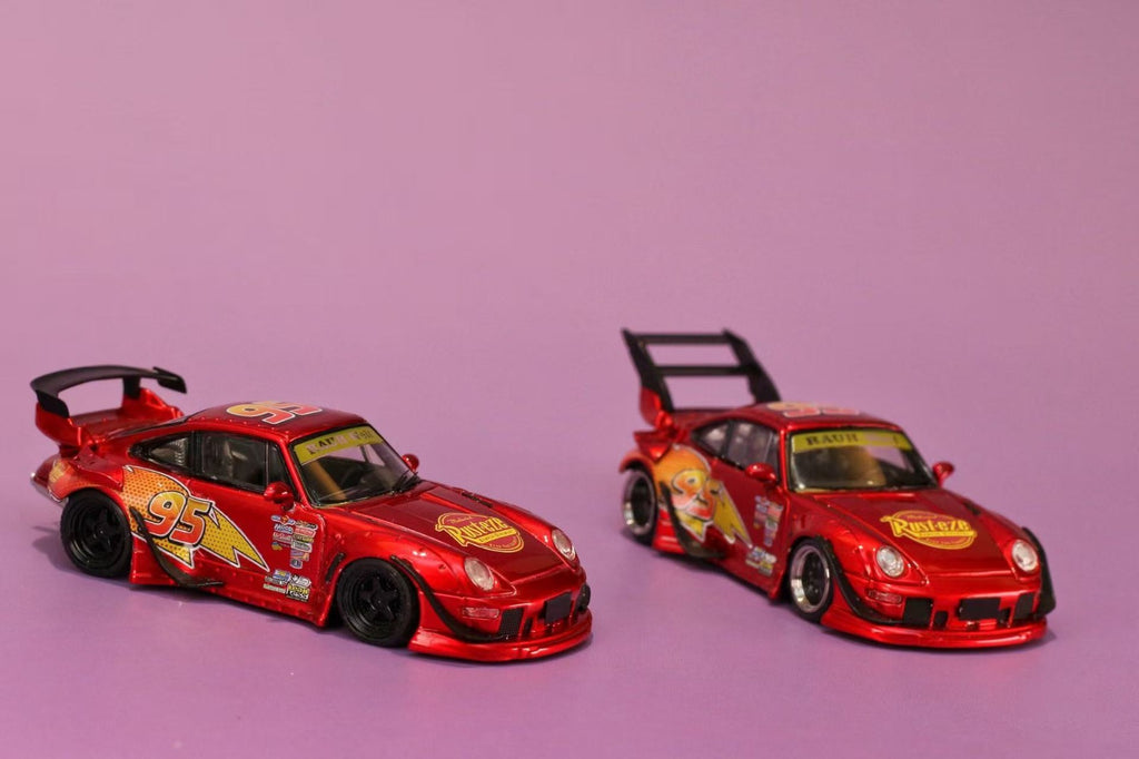modelcar 1:64 RWB Lightning McQueen Livery Diecast Model.