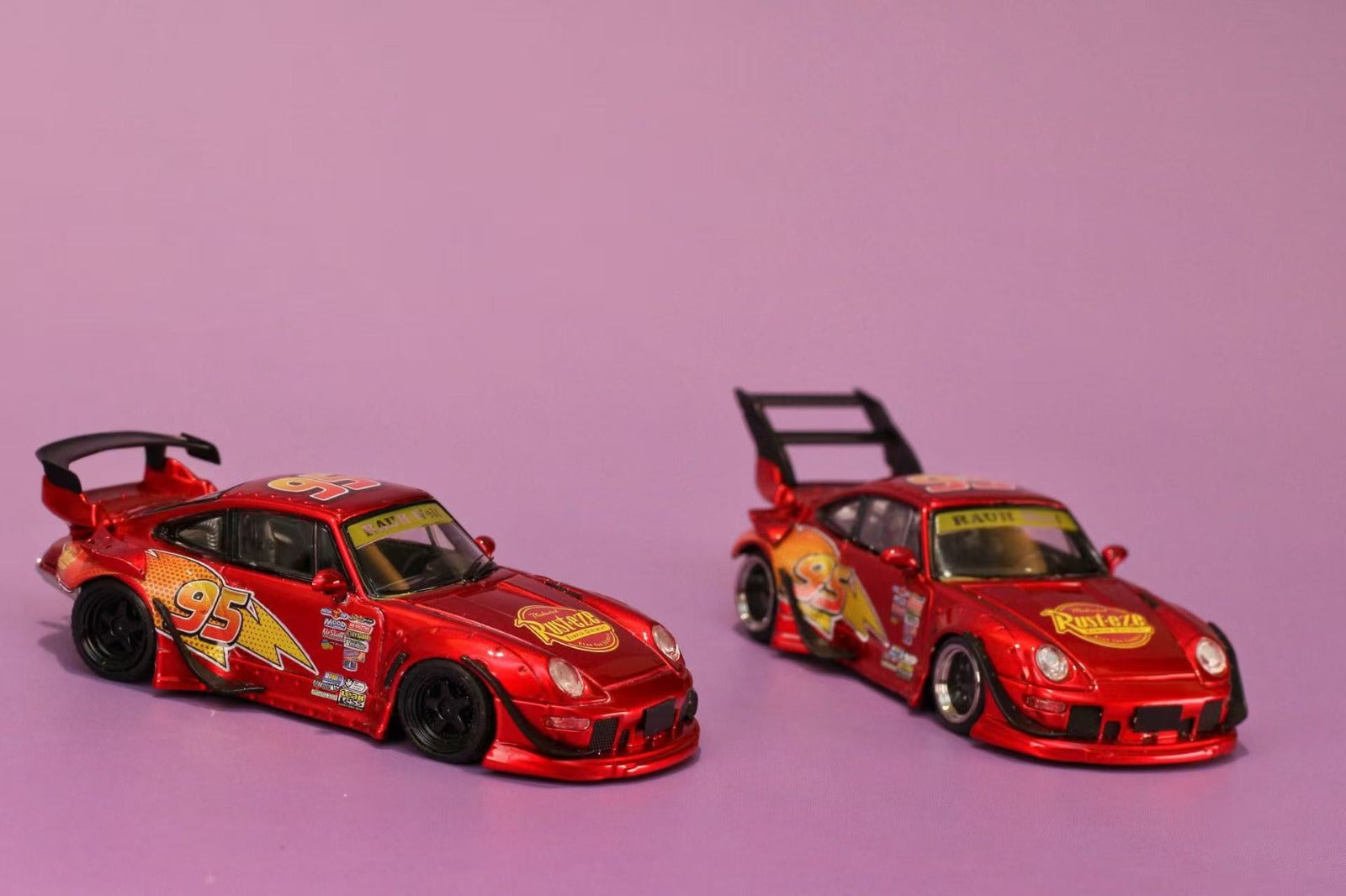 modelcar 1:64 RWB Lightning McQueen Livery Diecast Model.