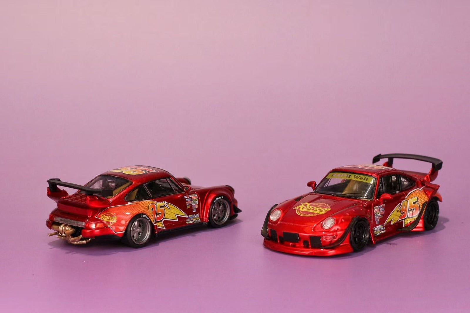 modelcar 1:64 RWB Lightning McQueen Livery Diecast Model.