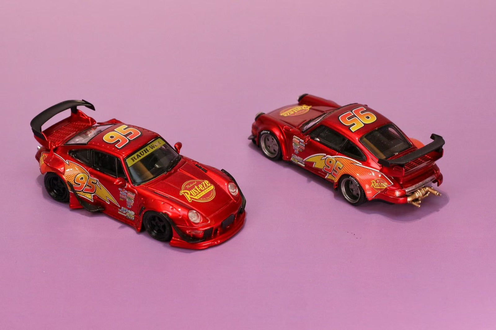 modelcar 1:64 RWB Lightning McQueen Livery Diecast Model.