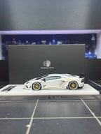 Rotating Wheel RW 1/64 Rowen Aventador S Diecast Model.