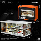 SHOU CANG JIA 1/64 LIGHT COFFEE CAR HOUSE (SCJ-82075)