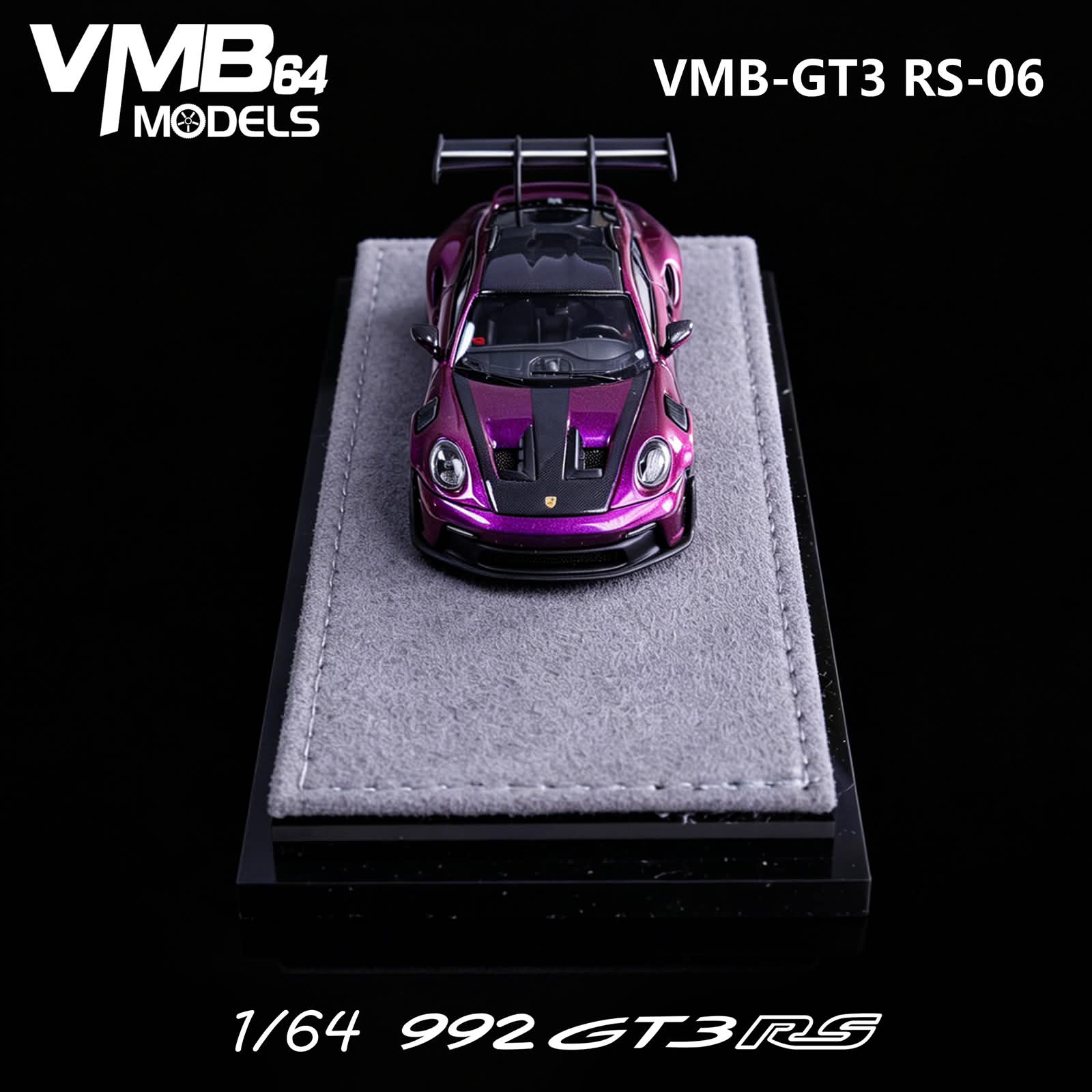 VMB 1/64 Porsche 992 GT3 RS GT PHANTOM PURPLE