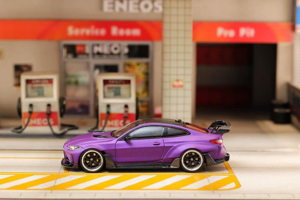 Street Weapon 1:64 BMW G82 M4 Widebody Modified Diecast Model.