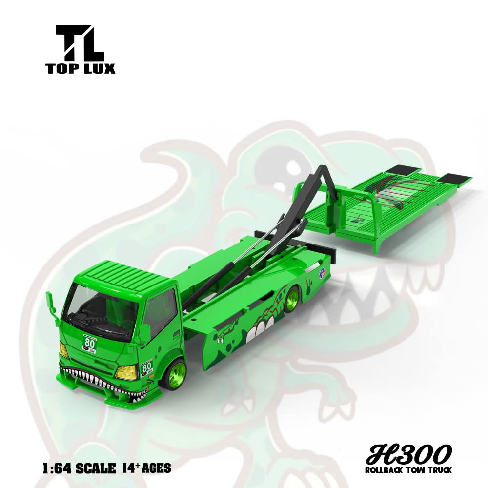 TOP LUX TL 1/64 H300 Flatbed Transport Trailer