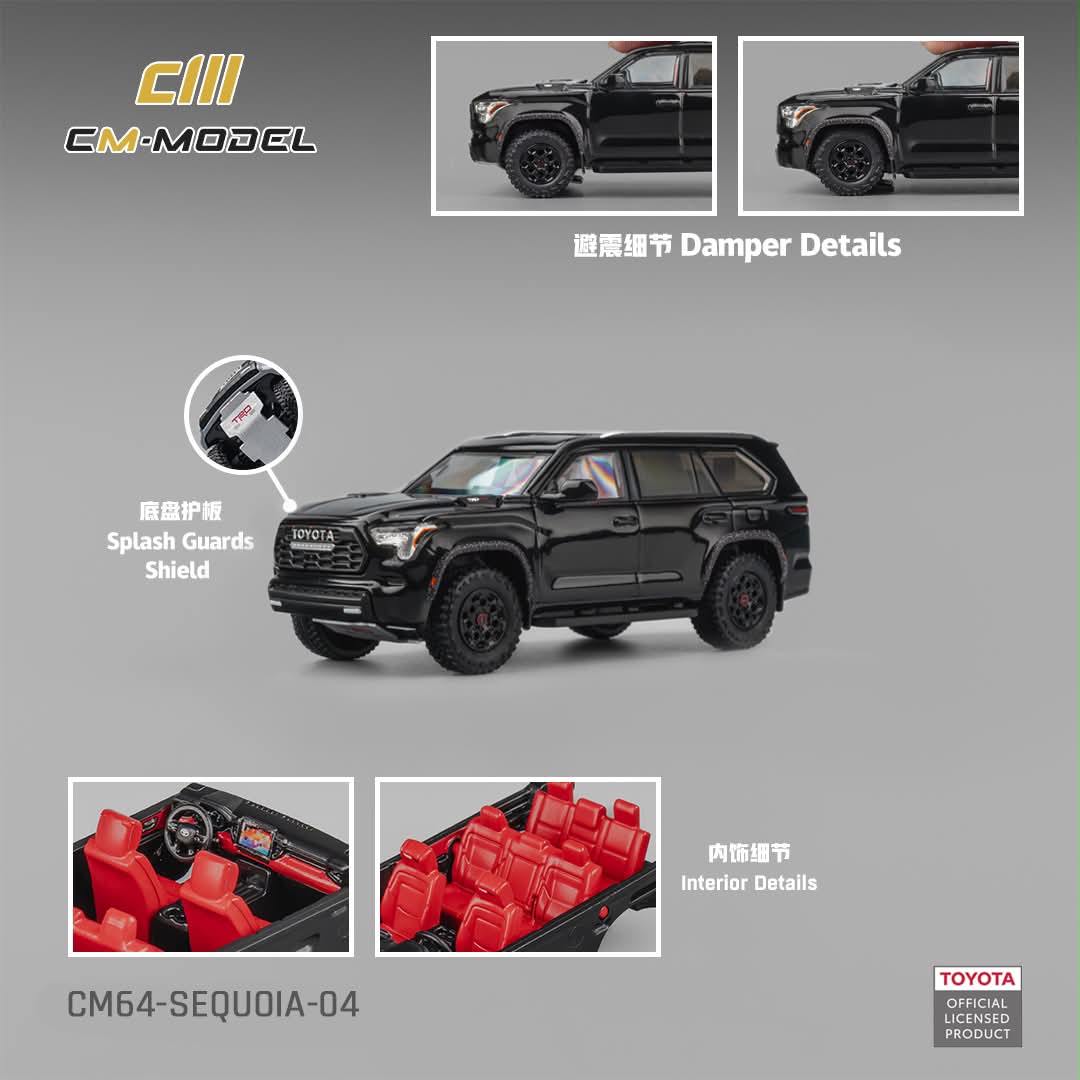 CM MODEL Toyota Sequoia Midnight Black