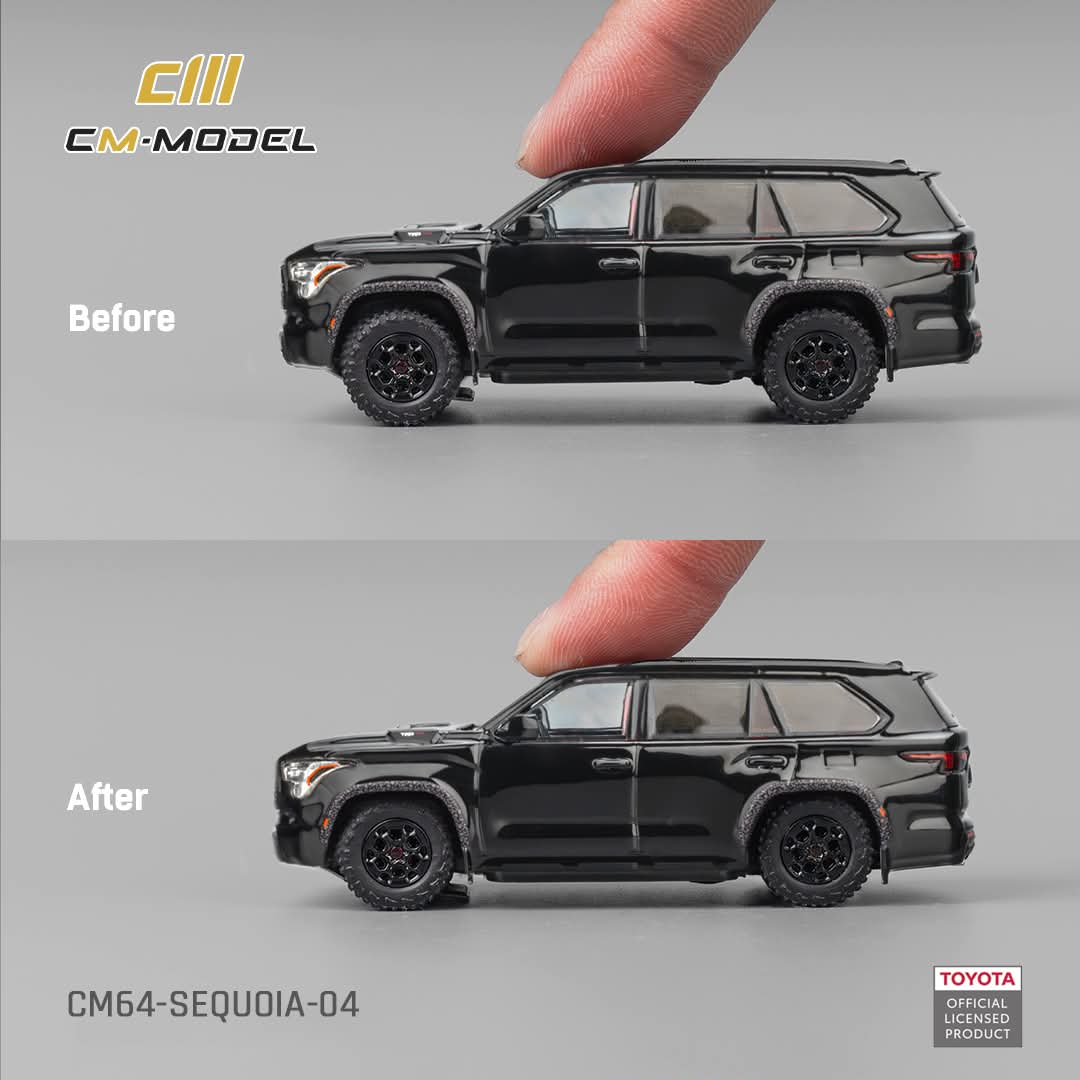CM MODEL Toyota Sequoia Midnight Black