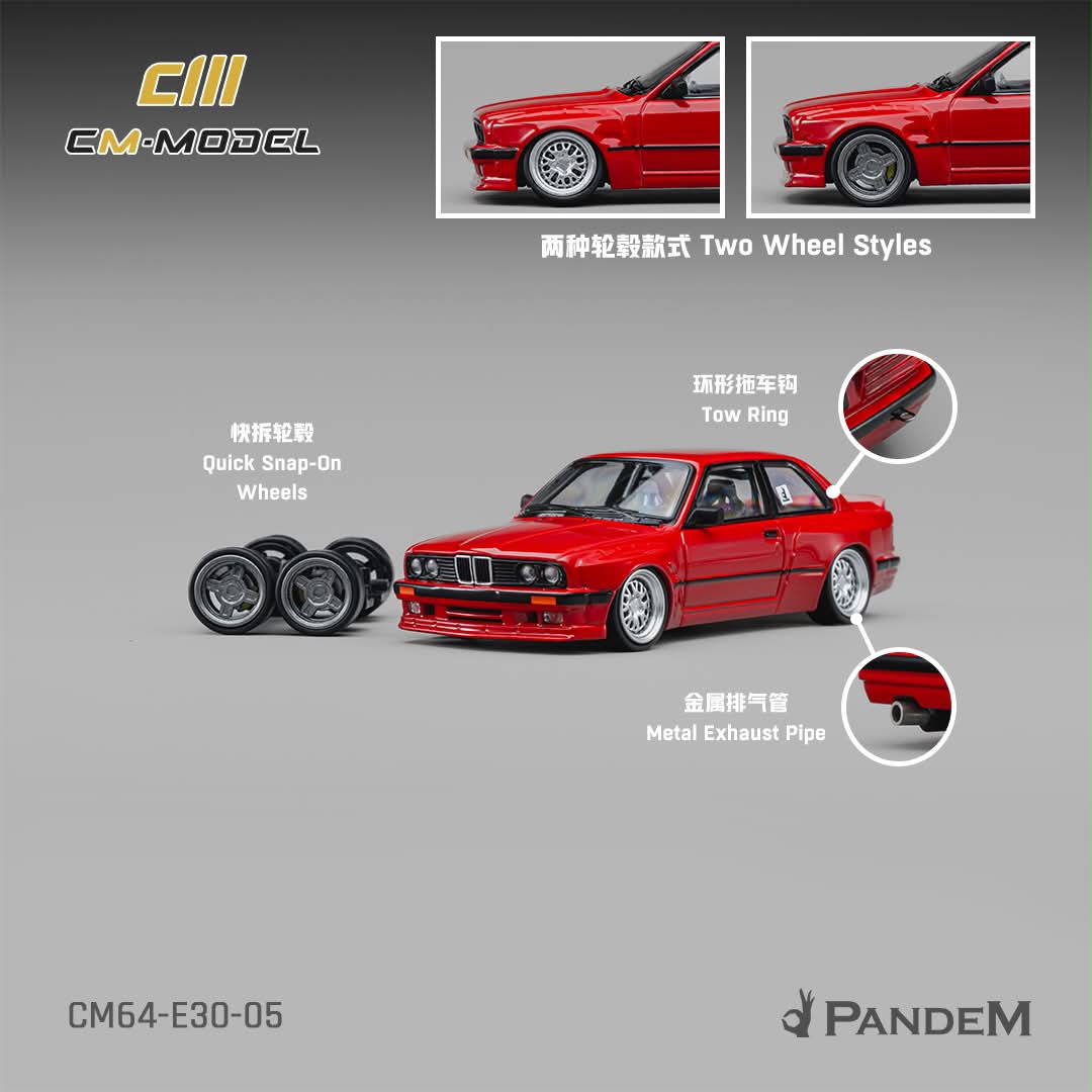 CM MODEL Pandem M3E30 Bright Red