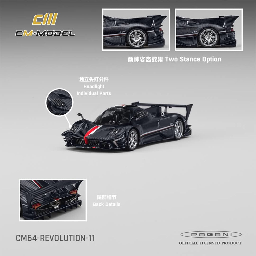 CM MODEL Pagani Zonda Revlucion Navy Carbon Fiber