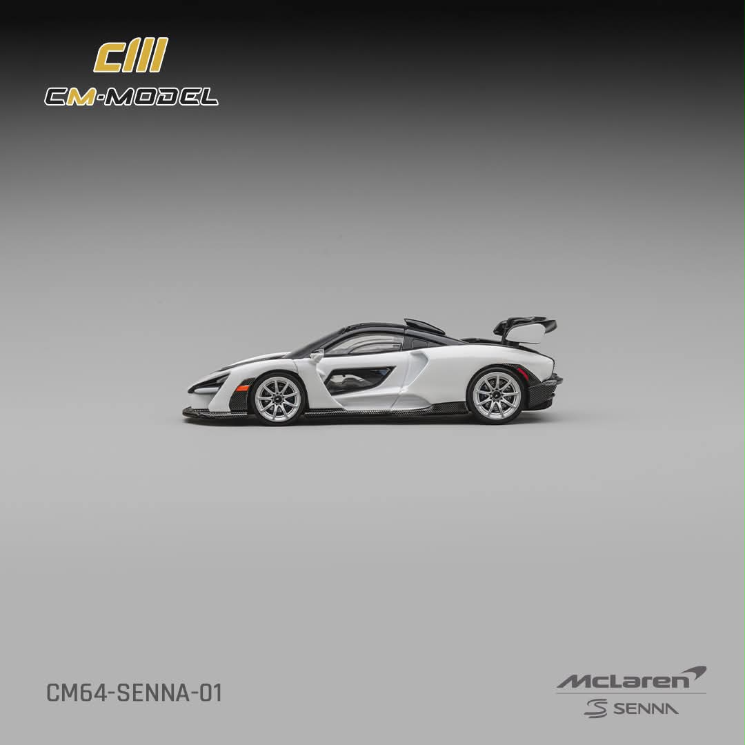 CM MODEL McLaren Senna Silica White