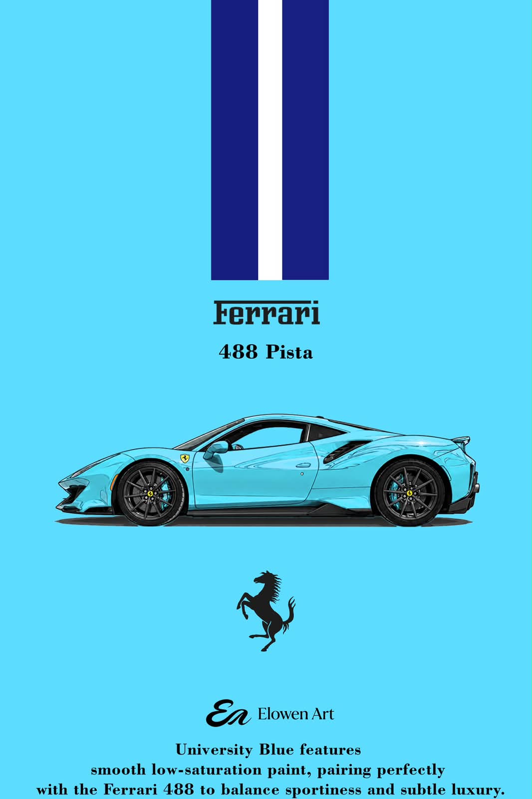 elowen Art × Ferrari 488 Pista