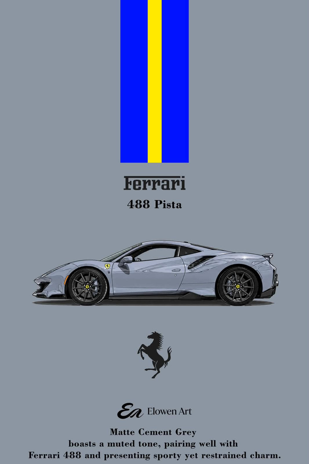 elowen Art × Ferrari 488 Pista