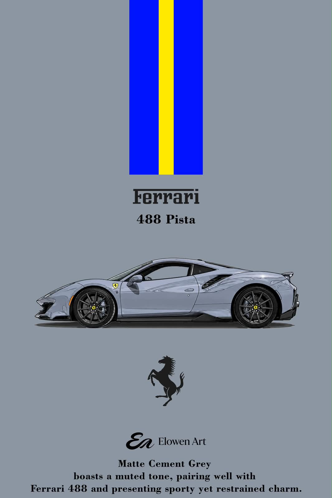 elowen Art × Ferrari 488 Pista
