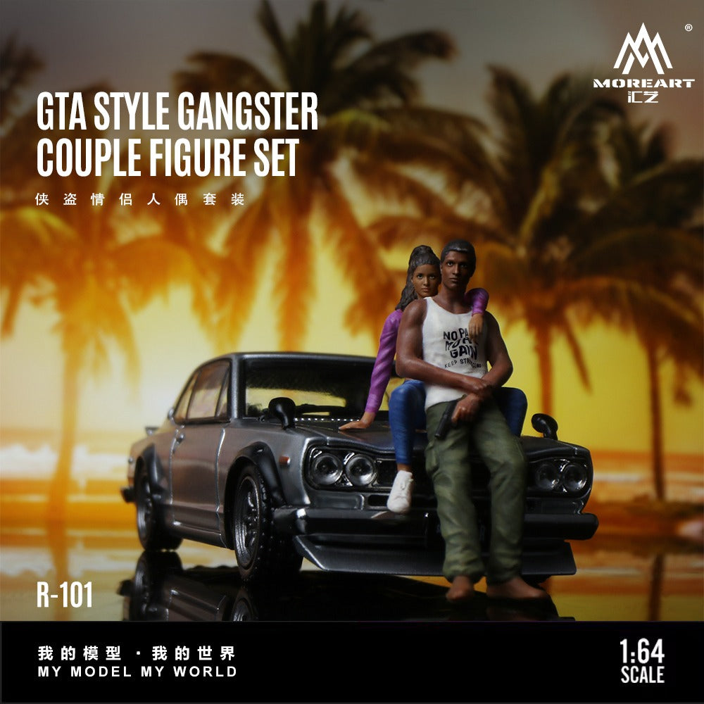 MoreArt 1:64 GTA Couple Doll Set Realistic Resin Model