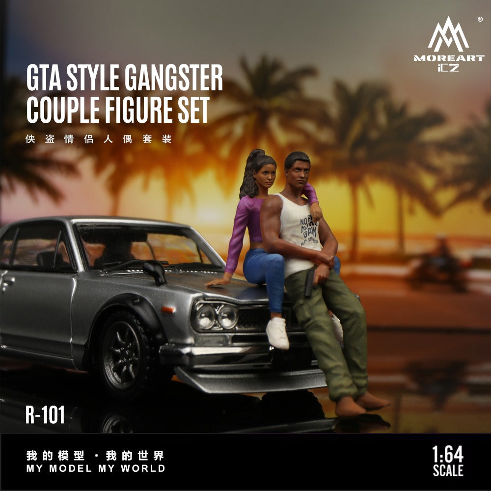 MoreArt 1:64 GTA Couple Doll Set Realistic Resin Model