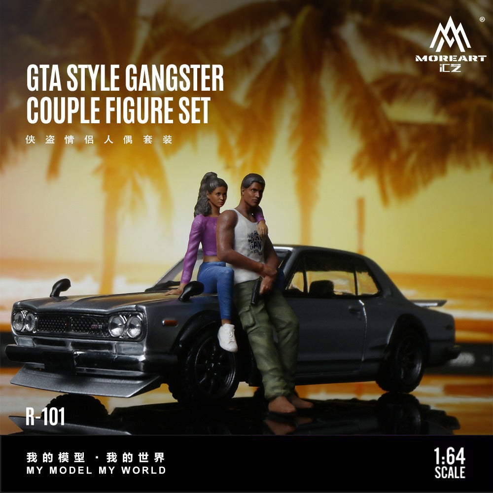 MoreArt 1:64 GTA Couple Doll Set Realistic Resin Model
