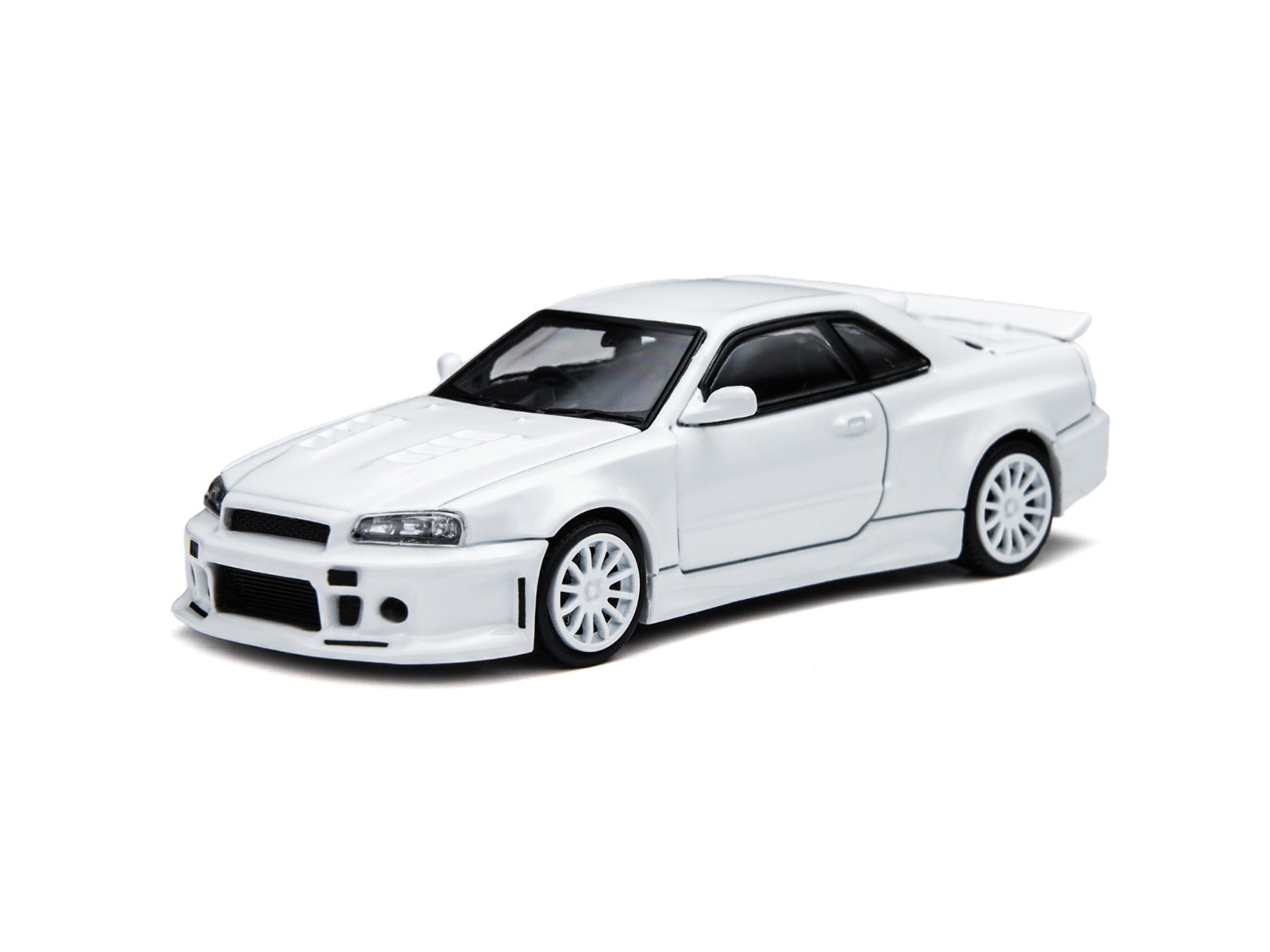 TimeMicro × PSC DESIGN 1:64 R34 "Smilodon" White Engineer Edition Realistic Alloy Car Model