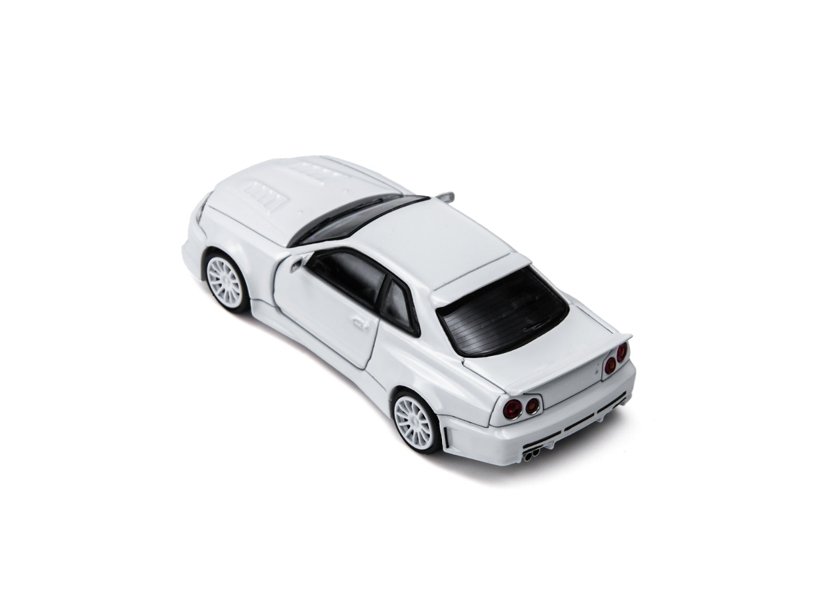 TimeMicro × PSC DESIGN 1:64 R34 "Smilodon" White Engineer Edition Realistic Alloy Car Model