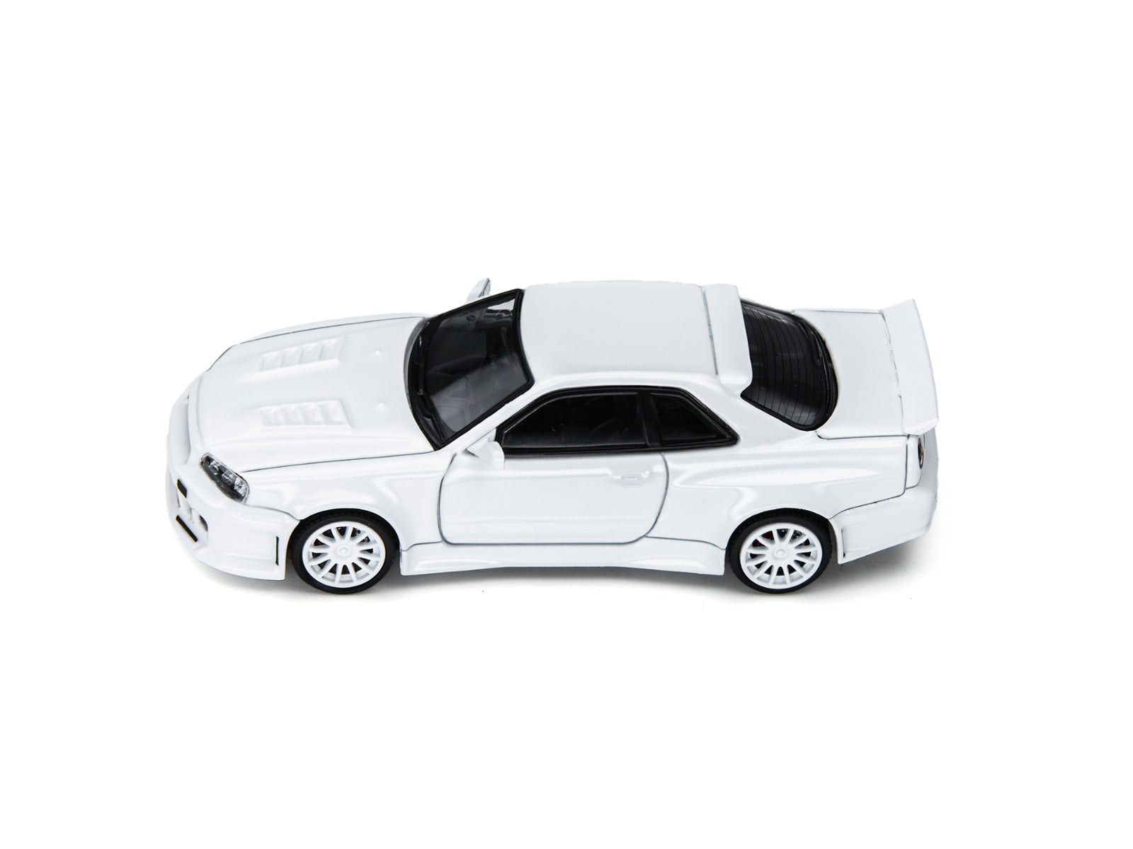 TimeMicro × PSC DESIGN 1:64 R34 "Smilodon" White Engineer Edition Realistic Alloy Car Model