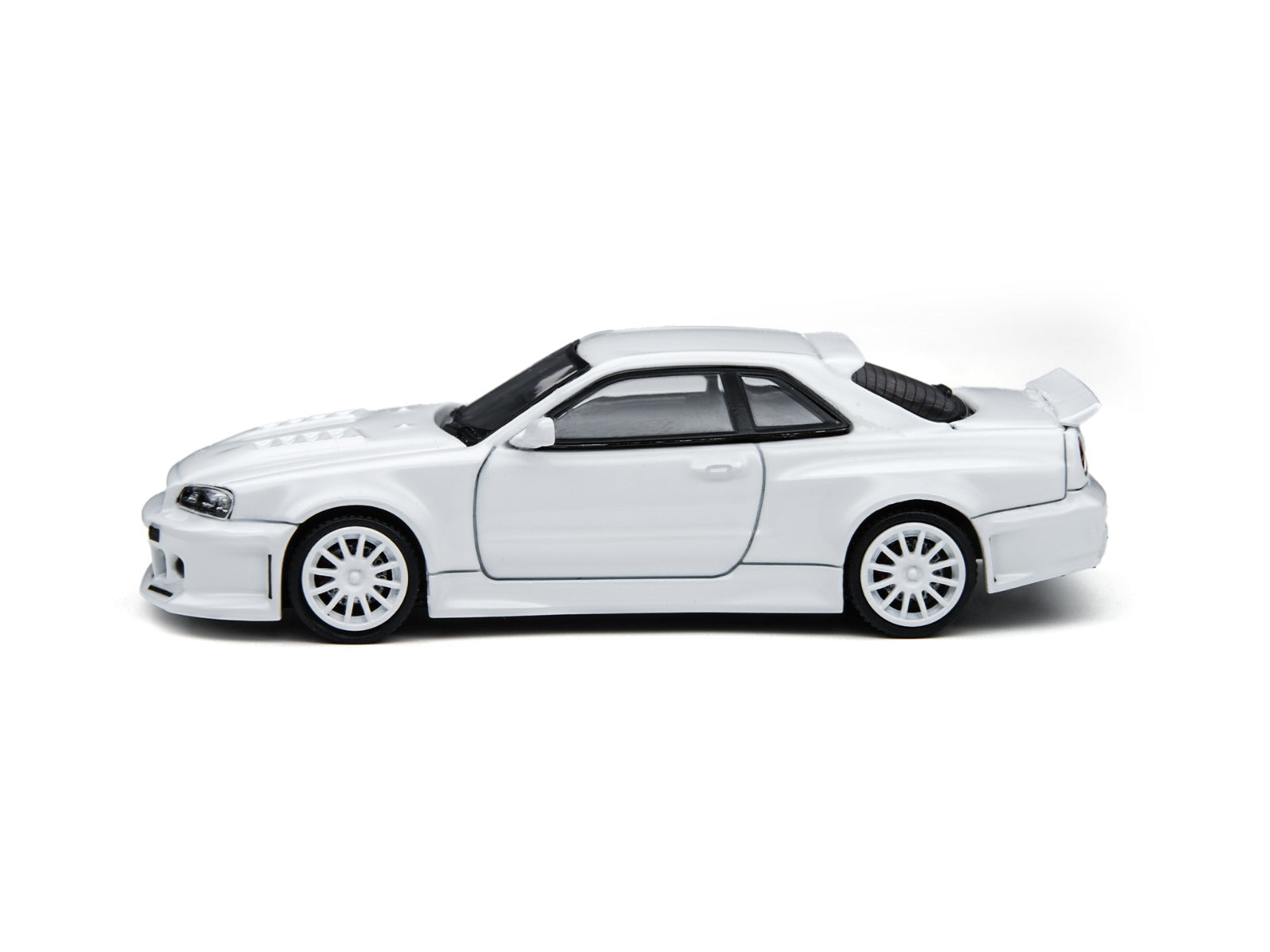TimeMicro × PSC DESIGN 1:64 R34 "Smilodon" White Engineer Edition Realistic Alloy Car Model