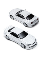 TimeMicro × PSC DESIGN 1:64 R34 "Smilodon" White Engineer Edition Realistic Alloy Car Model