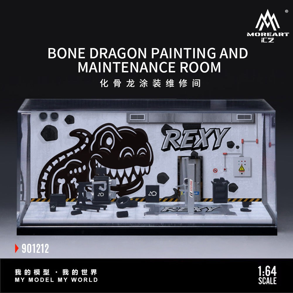 MoreArt 1:64 Dragon Painting Maintenance Room Scene — Diorama Pre-Order India