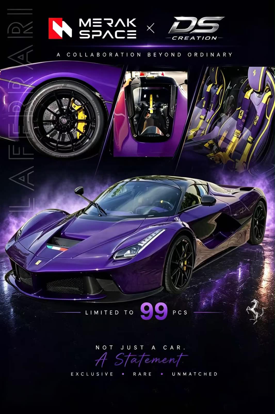 Merak Space x DS Creation 1/64 Laferrari Viola Alhumaid