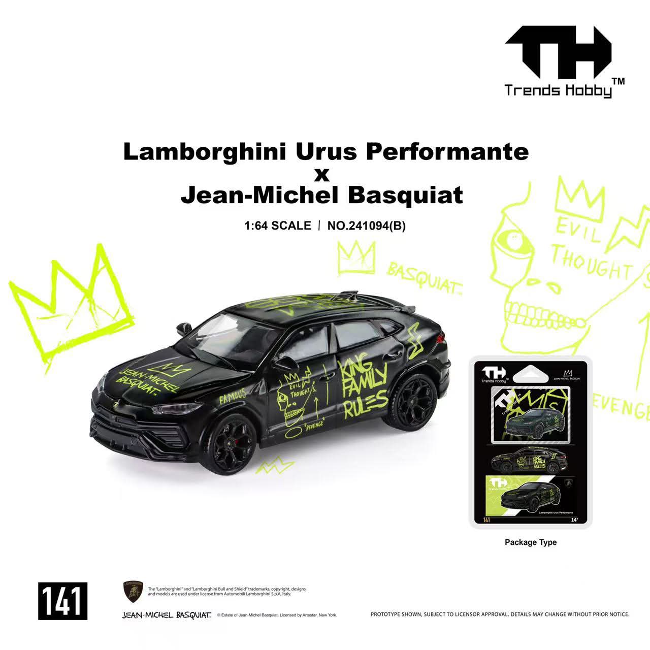 Trends Hobby Lamborghini Urus Performante x Jean-Michel Basquiat