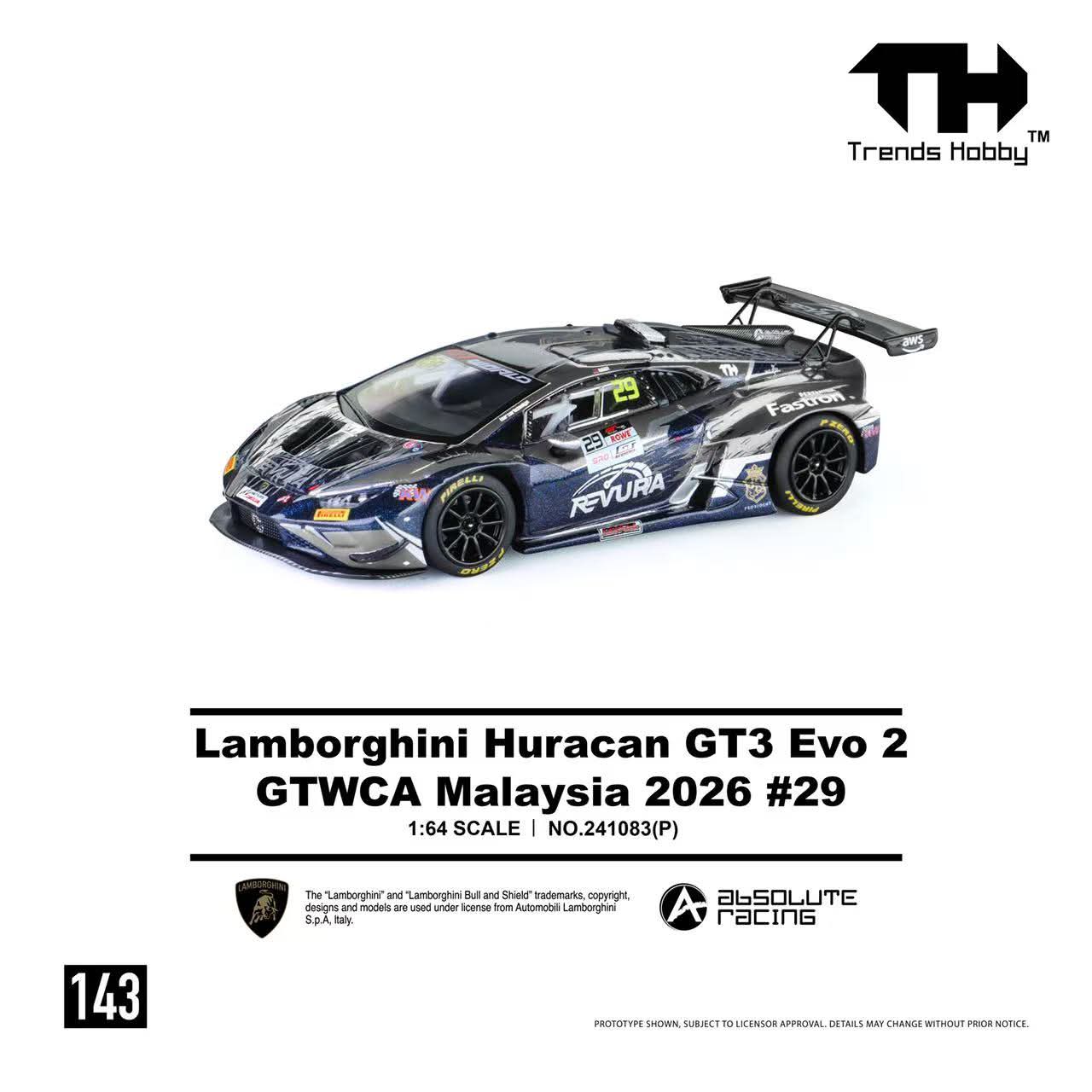 Trends Hobby Lamborghini Huracan GT3 EVO2 - GTWCA 2026 #29