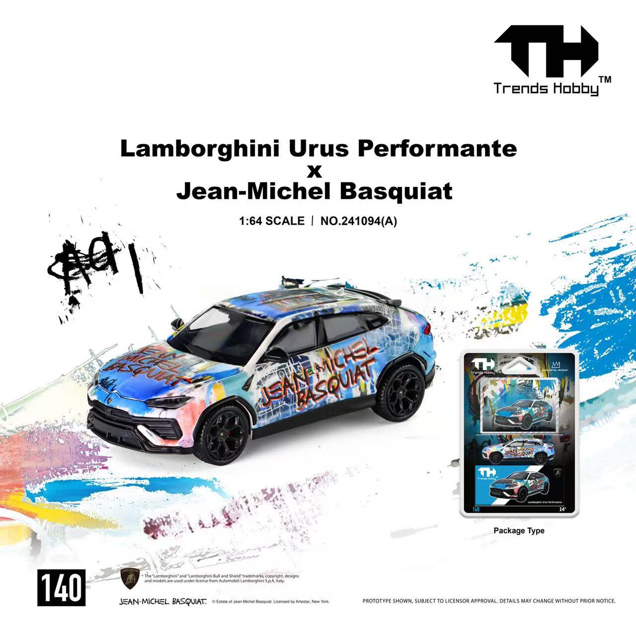 Trends Hobby Lamborghini Urus Performante x Jean-Michel Basquiat