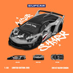 SUPCAR 1:64 Lamborghini GTEVO Shark Mouth Painted Realistic Alloy Car Model