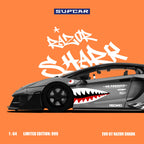 SUPCAR 1:64 Lamborghini GTEVO Shark Mouth Painted Realistic Alloy Car Model