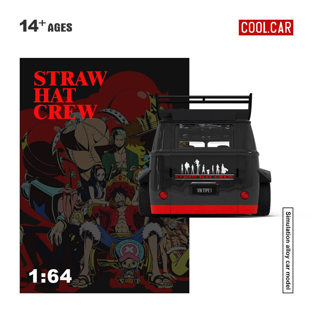 Cool Car 1:64 T1 One Piece Painting Alloy Car Model