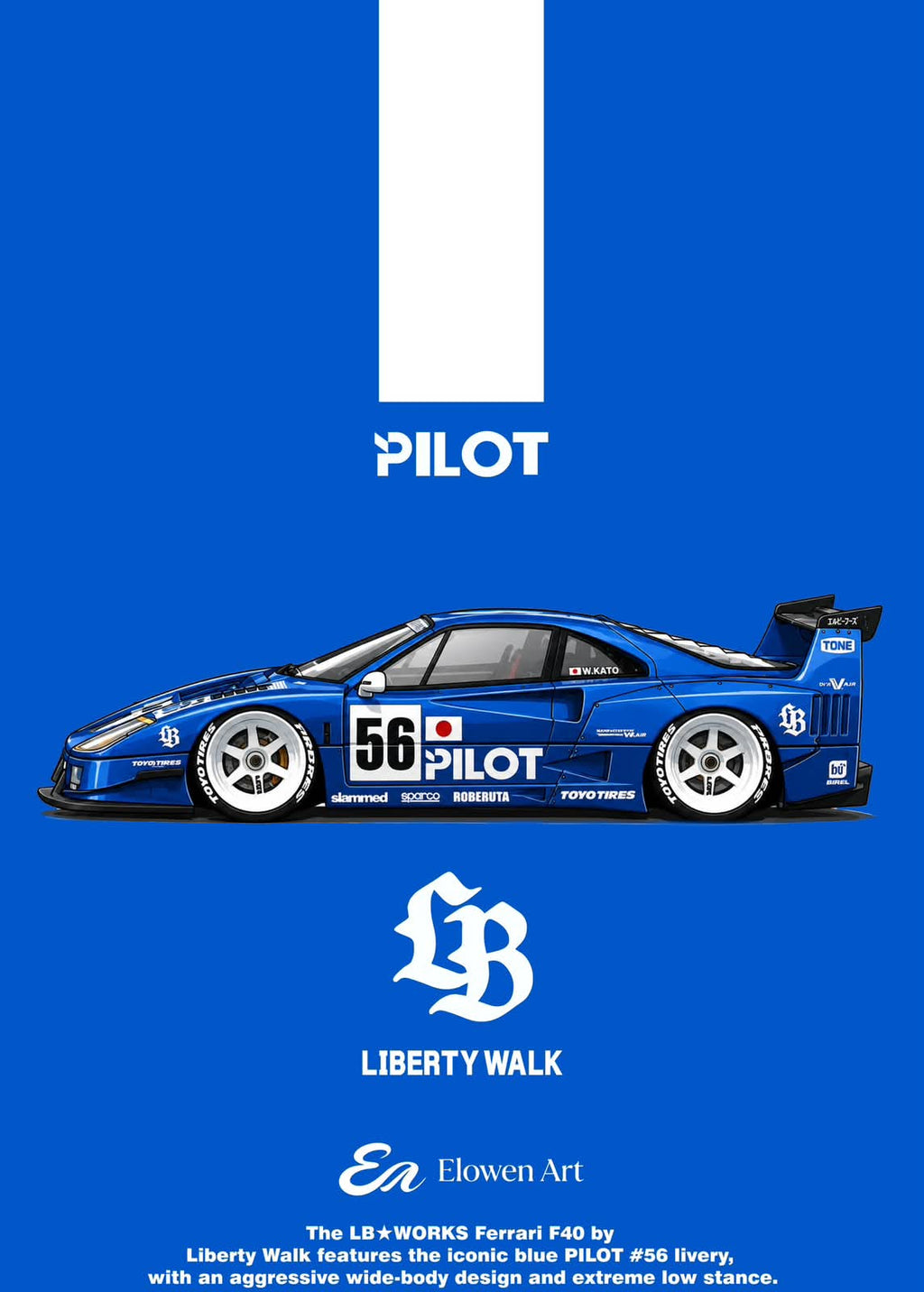 Elowen Art × Ferrari F40(LBWK)