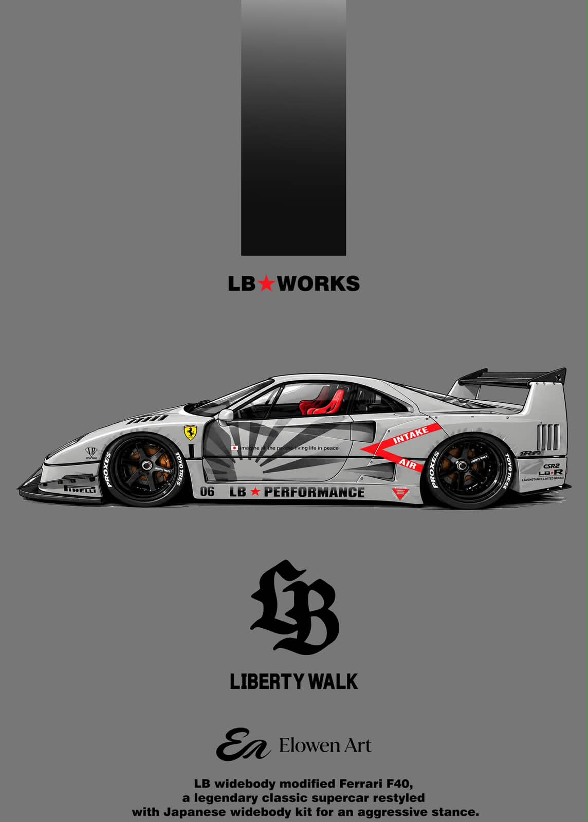 Elowen Art × Ferrari F40(LBWK)