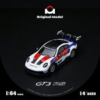 Original Model 1/64 992 GT3 RS Red and Blue Embroidery