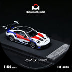Original Model 1/64 992 GT3 RS Red and Blue Embroidery