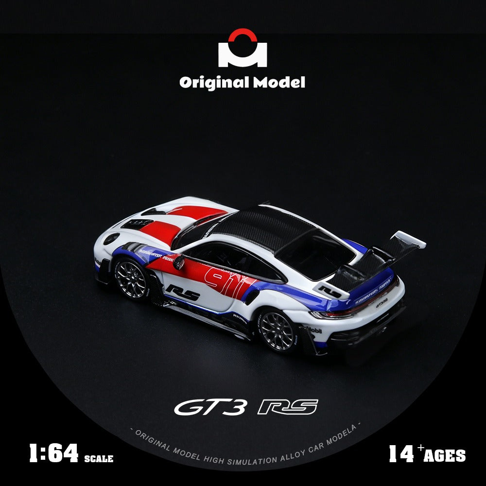 Original Model 1/64 992 GT3 RS Red and Blue Embroidery