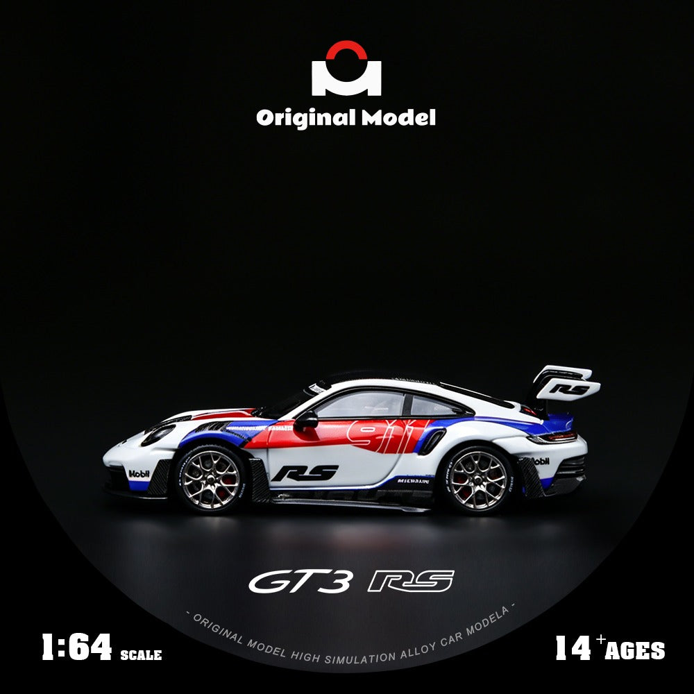 Original Model 1/64 992 GT3 RS Red and Blue Embroidery