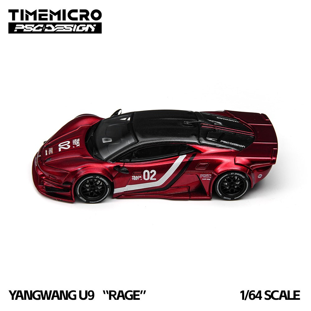 TimeMicro × PSC DESIGN 1:64 Yangwang U9 "Rage" Corsa Red Limited Edition